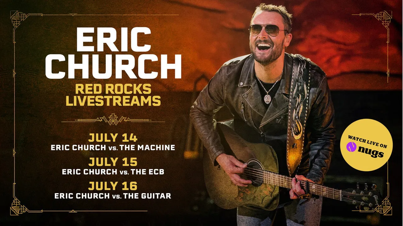 Eric Church vs. The ECB (Live at Red Rocks Amphitheatre) 7-15-2025 backdrop