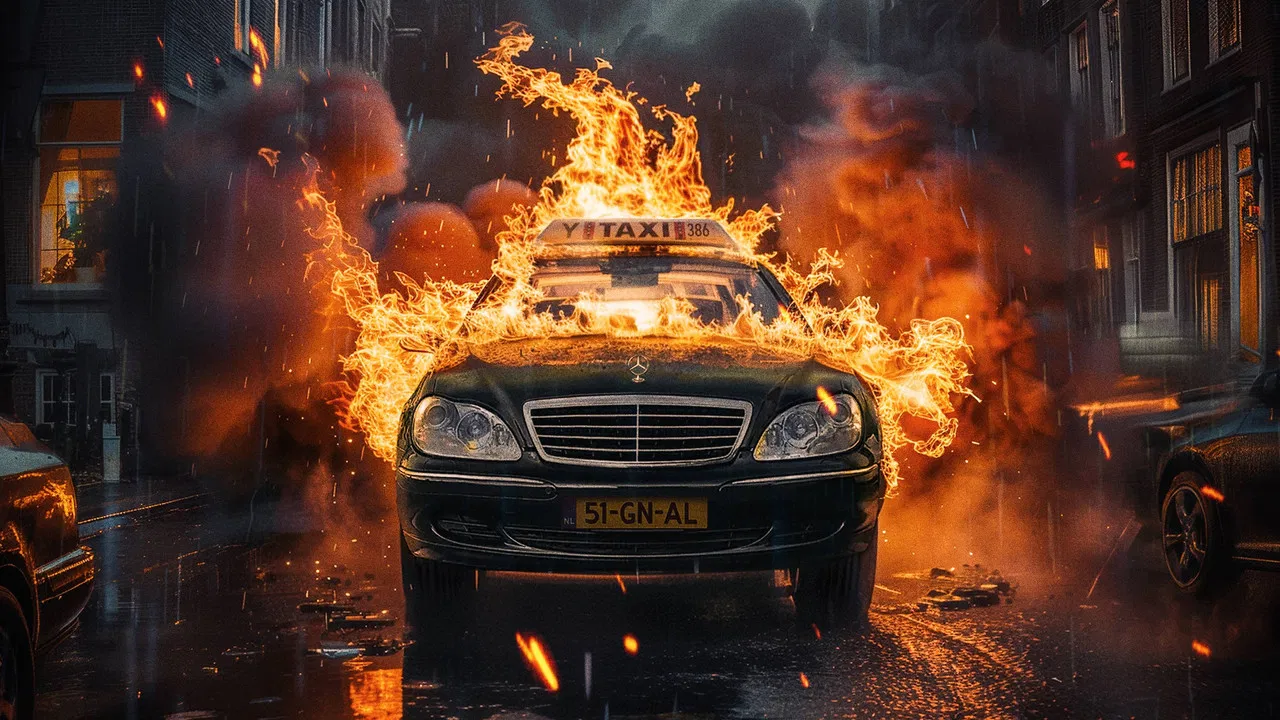 De Taxioorlog backdrop