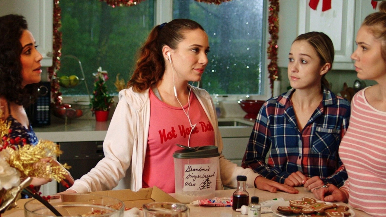 Four Cousins and a Christmas backdrop