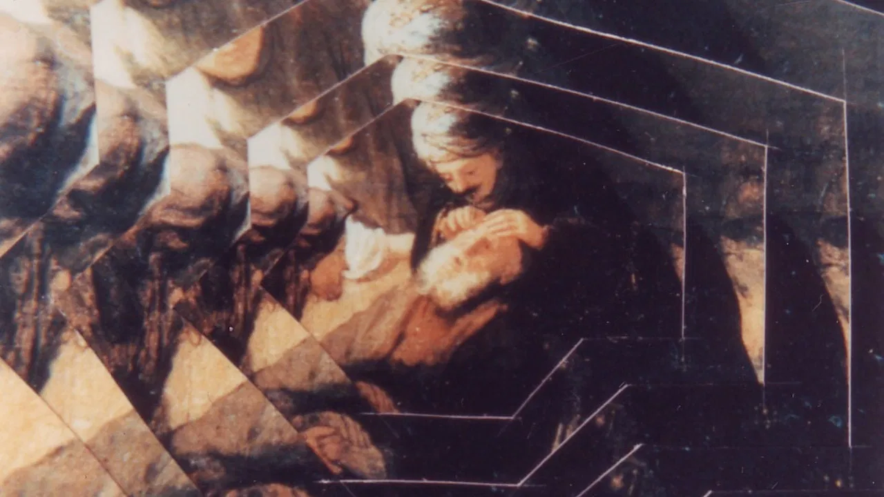 Metamorphose Works No.5 〈Deformation Dismantling and Reconstruction by Rembrandt's Theme〉 backdrop