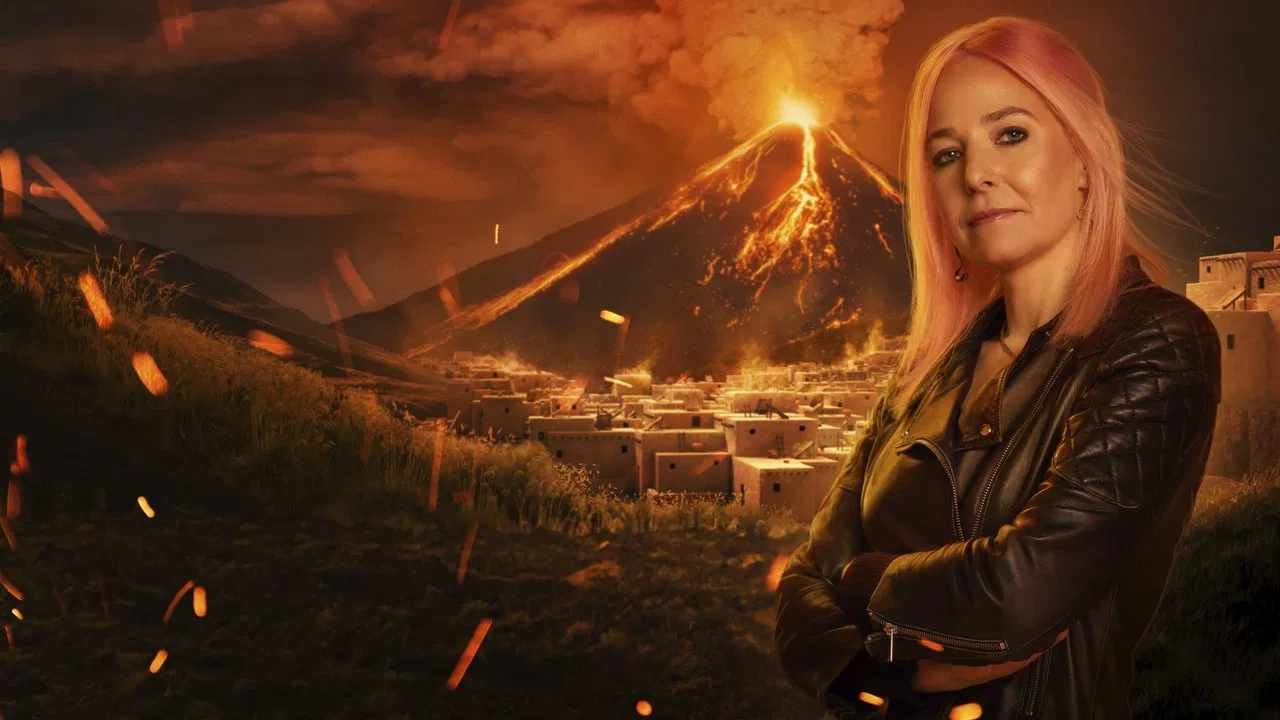 Curse of the Ancients with Alice Roberts backdrop