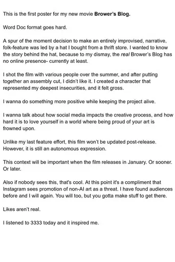 Brower's Blog poster