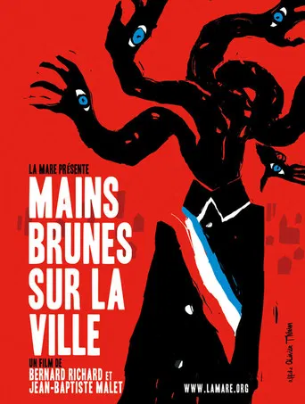 Mains brunes sur la ville poster