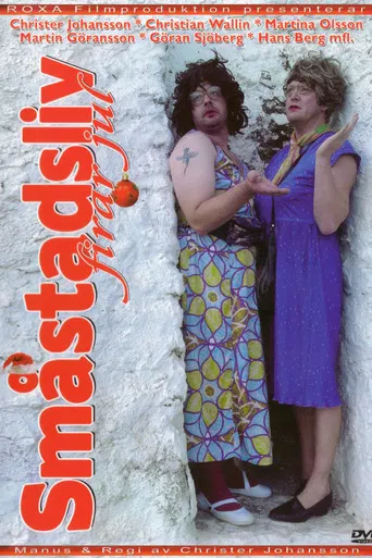 Småstadsliv firar jul poster