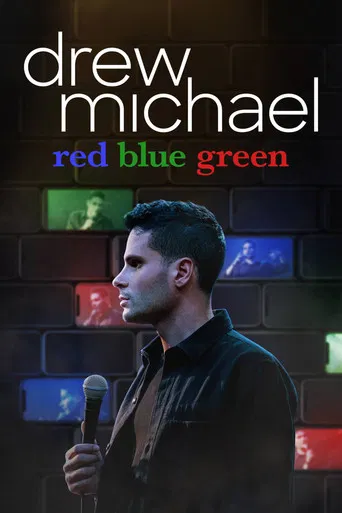 drew michael: red blue green poster