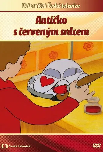 Autíčko s červeným srdcem poster