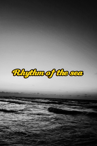 Rhythm of the sea (monochrome version) poster