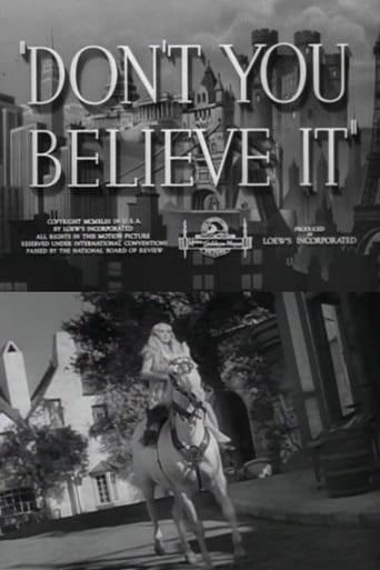Don't You Believe It poster