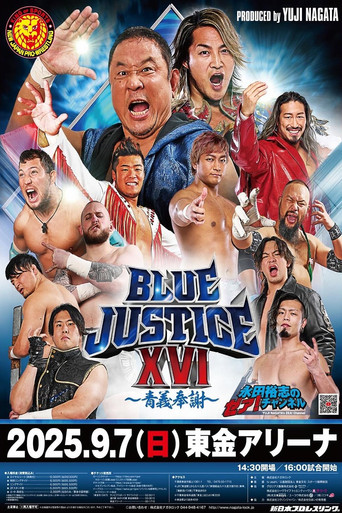 NJPW Yuji Nagata Produce Blue Justice XVI poster
