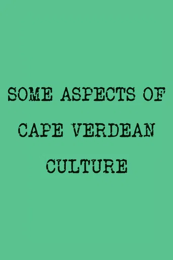Some Aspects of Cape Verdean Culture poster