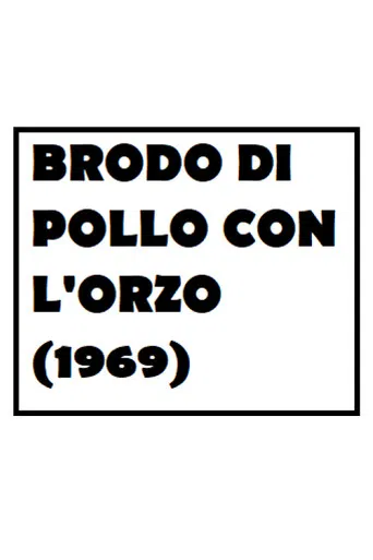 Brodo di pollo con l'orzo poster