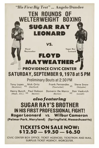 Sugar Ray Leonard vs. Floyd Mayweather Sr poster