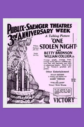 One Stolen Night poster