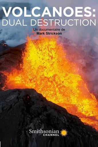 Volcanoes: dual destruction poster