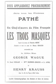 Les Trois masques poster