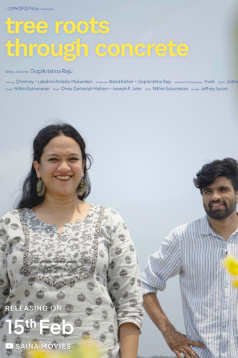 Tree Roots Through Concrete poster