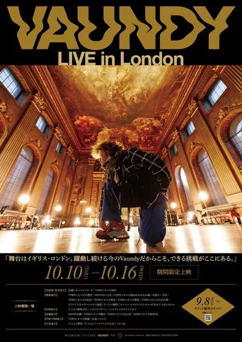 Vaundy LIVE in London poster