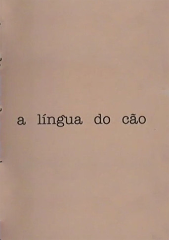 A língua do cão poster