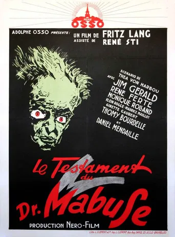 The Testament of Dr. Mabuse poster