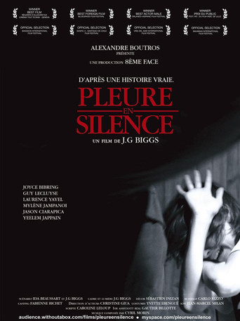 Pleure en silence poster