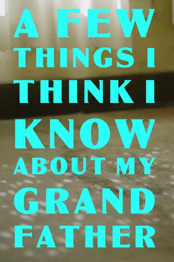 A Few Things I Think I Know About my Grandfather poster