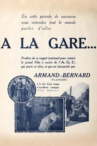 À la gare... poster