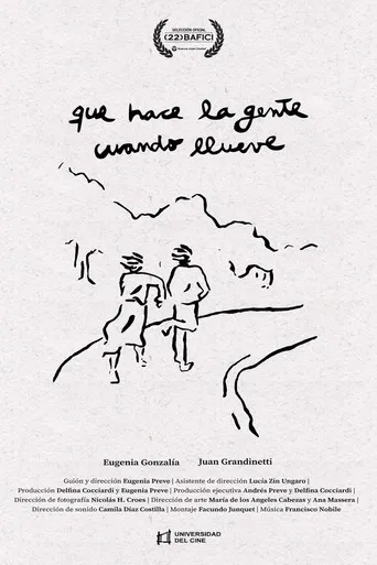 Qué hace la gente cuando llueve poster