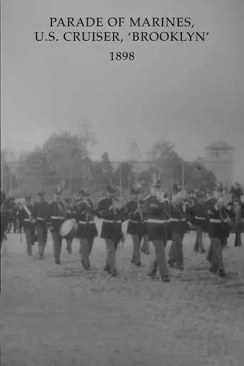 Parade of Marines, U.S. Cruiser, 'Brooklyn' poster