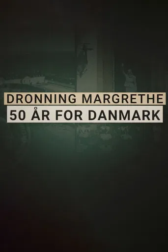 Queen Margaret II - 50 years for Denmark poster