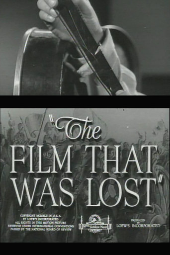 The Film That Was Lost poster