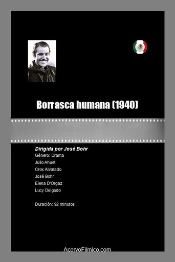 Borrasca humana poster