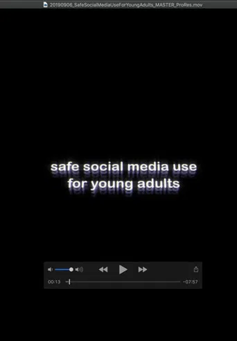 Safe Social Media Use for Young Adults poster