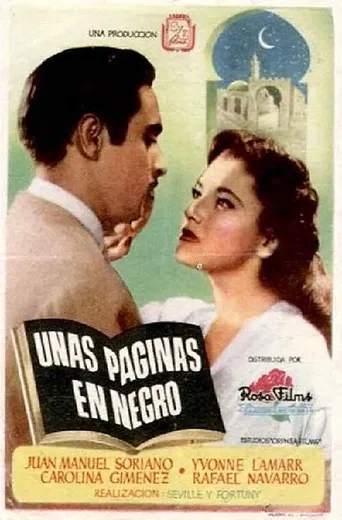 Unas páginas en negro poster
