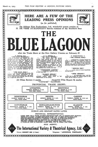 The Blue Lagoon poster