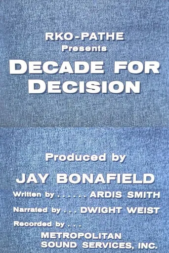 Decade for Decision poster