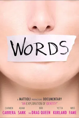 Words poster