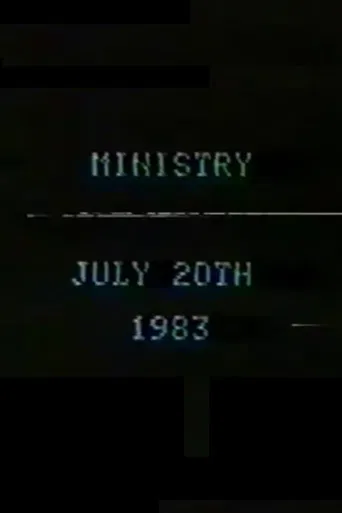 Ministry July 20th, 1983 poster