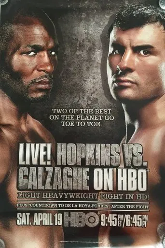 Bernard Hopkins vs. Joe Calzaghe poster