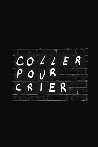 Coller pour crier poster