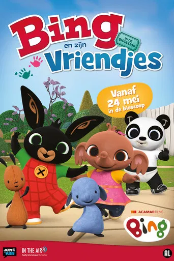 Bing and his friends in the cinema poster