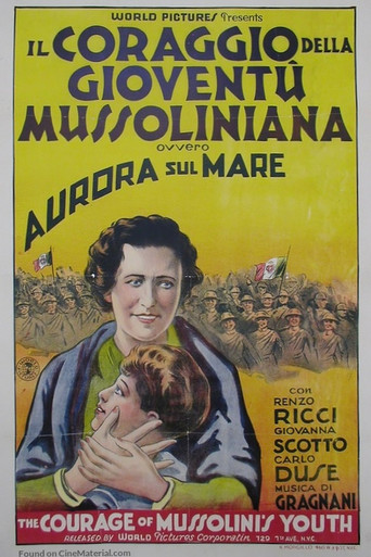 Aurora sul mare poster