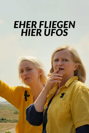 Eher fliegen hier UFOs poster