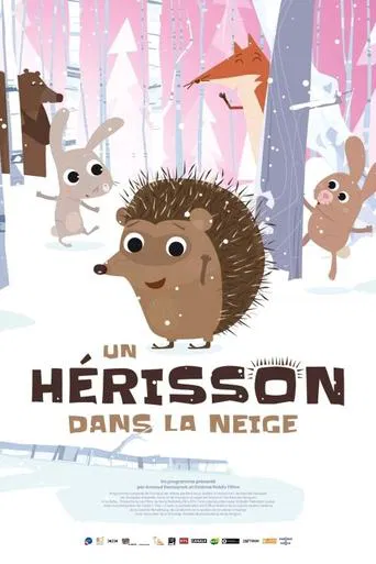 Un hérisson dans la neige poster