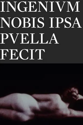 Ingenivm Nobis Ipsa Pvella Fecit poster