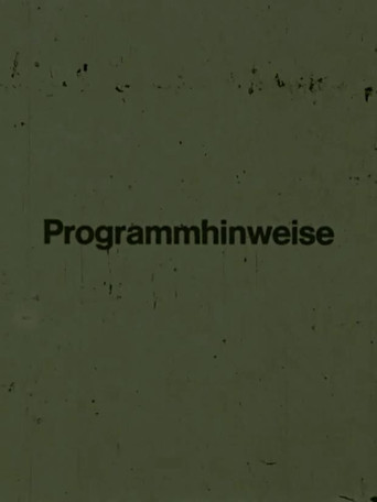 Programmhinweise poster