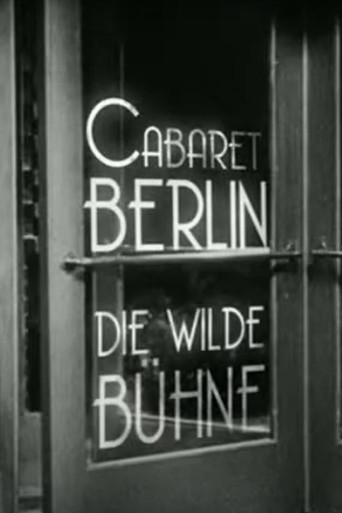 Cabaret-Berlin, the Wild Scene poster