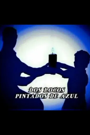 Dos locos pintados de azul poster