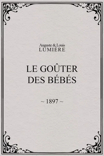 Le goûter des bébés poster