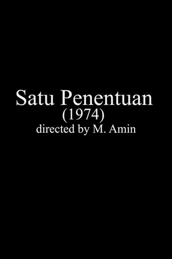 Satu Penentuan poster