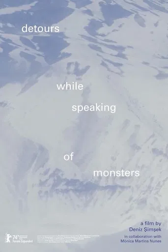 detours while speaking of monsters poster